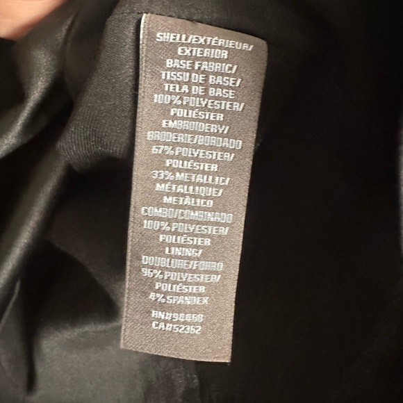 Vera Wang Women's Metallic Embroidered Mock Neck High Low Dress Size 14 - Picture 11 of 14